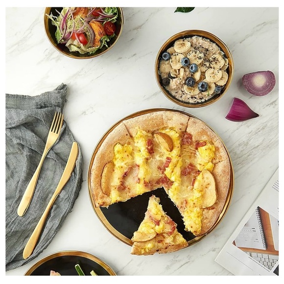 Pokini Kitchen Pokini Matte Black Plates And Bowls Sets 2 Piece Dinnerware Sets Poshmark